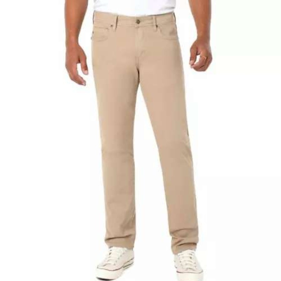 Pants * | Men'S Liverpool Los Angeles Kingston Modern Straight Chino Twill Pants Khaki