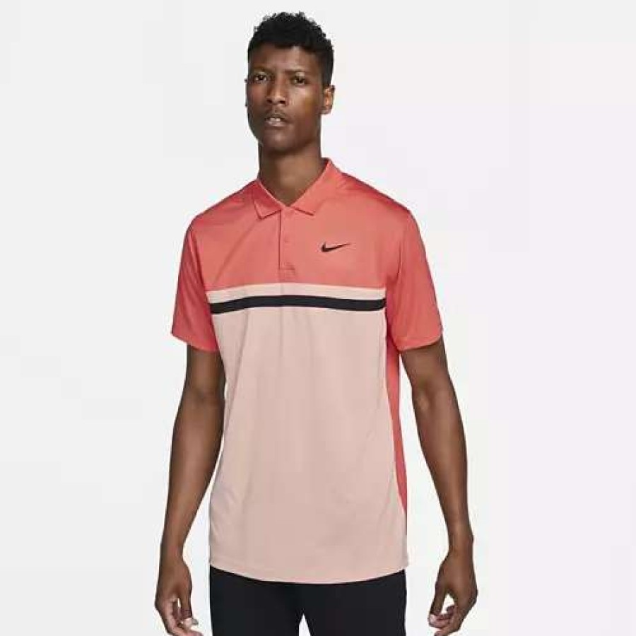 Shirts * | Adult Nike Dri-Fit Victory Colorblock Golf Polo