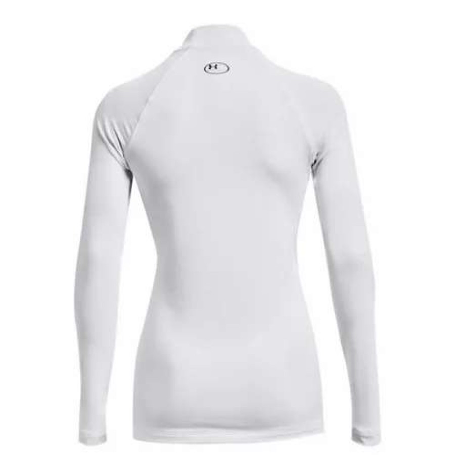 Shirts * | Women'S Under Armour Coldgear Authentics Mock Neck T-Shirt