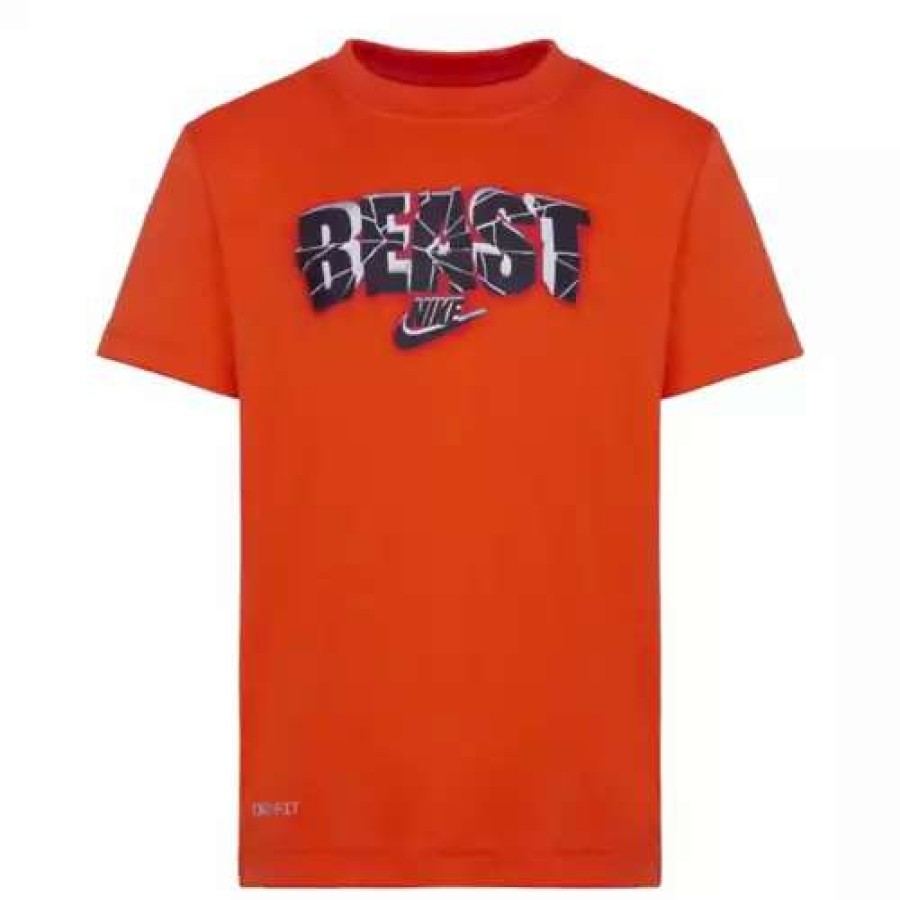 Shirts * | Kid'S Nike Beast Short Sleeve T-Shirt Picante Red