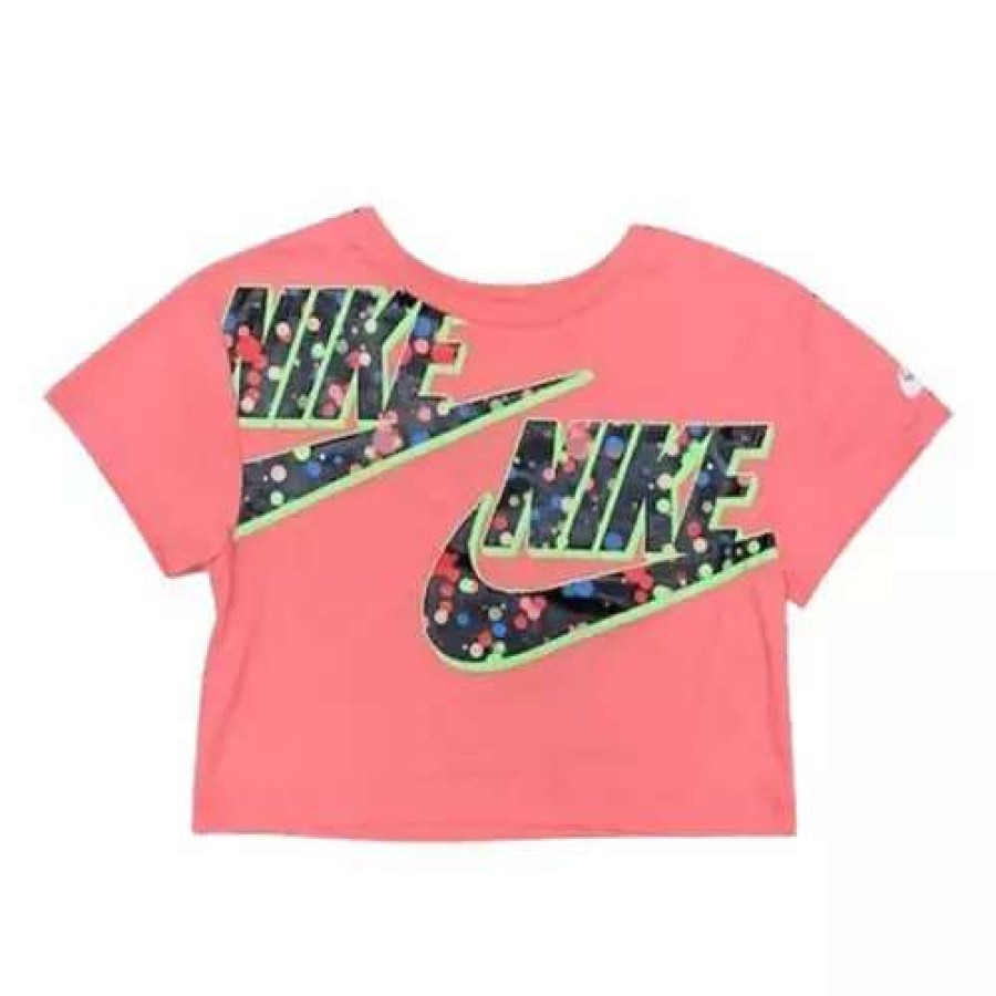 Shirts * | Girls' Nike Bokeh Futura T-Shirt Pink