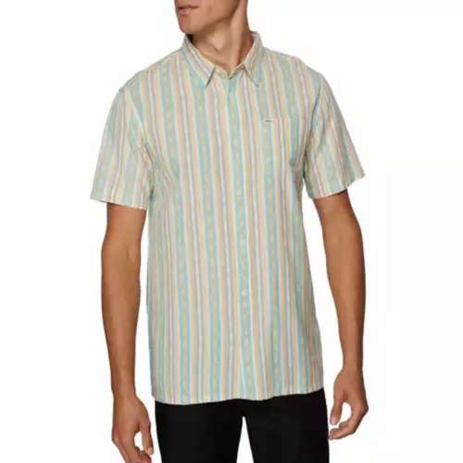 Shirts * | Men'S O'Neill Caravan Short Sleeve Shirt Cream