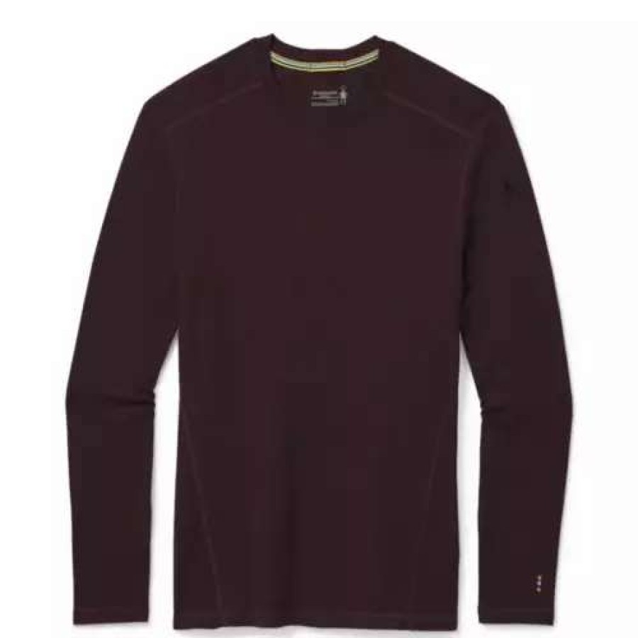 Shirts * | Men'S Smartwool Thermal Merino Base Layer Colorblock Crew