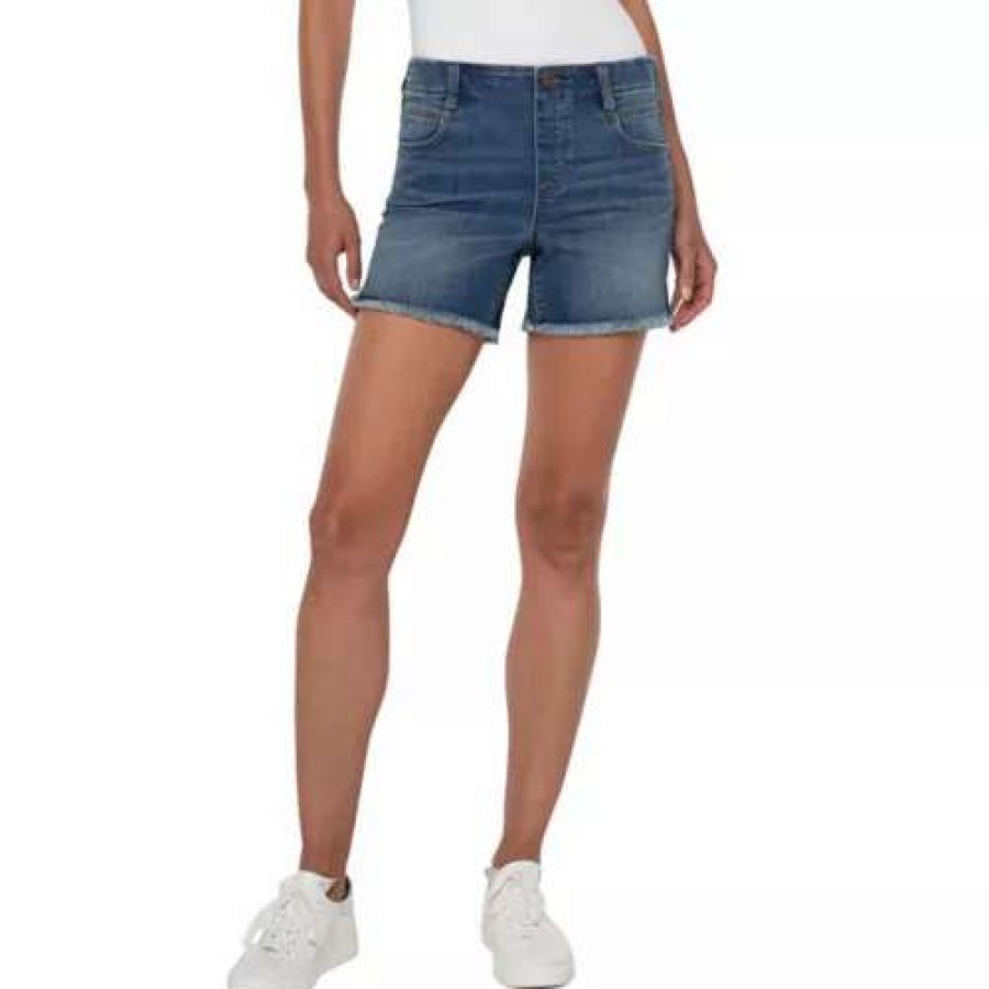 Shorts * | Women'S Liverpool Los Angeles Gia Glider Jean Shorts