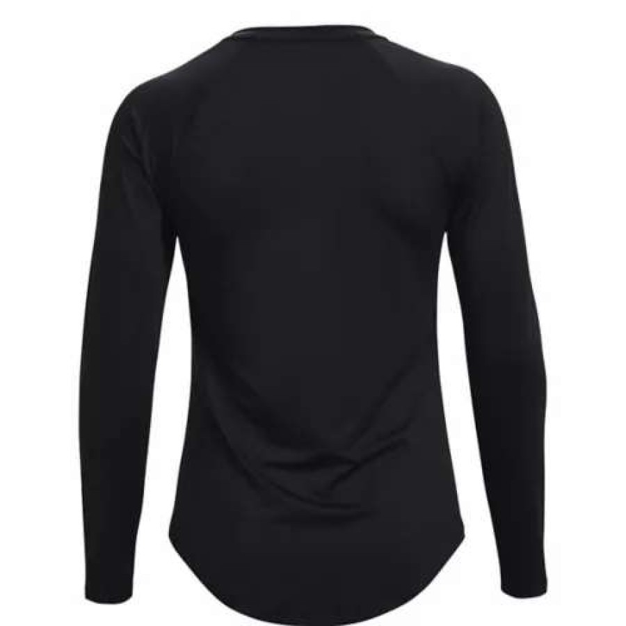 Shirts * | Women'S Under Armour Rush Long Sleeve Shirt Black / Iridescent