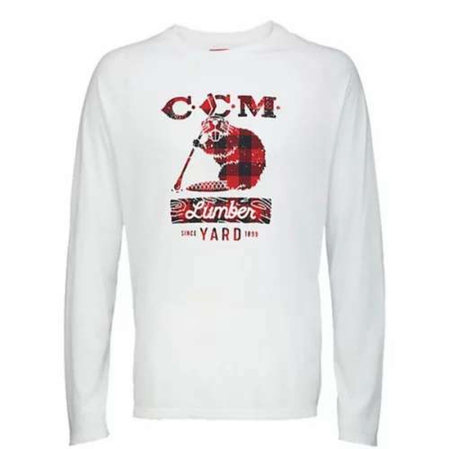 Shirts * | Men'S Ccm Lumberyard Mascot Long Sleeve Shirt