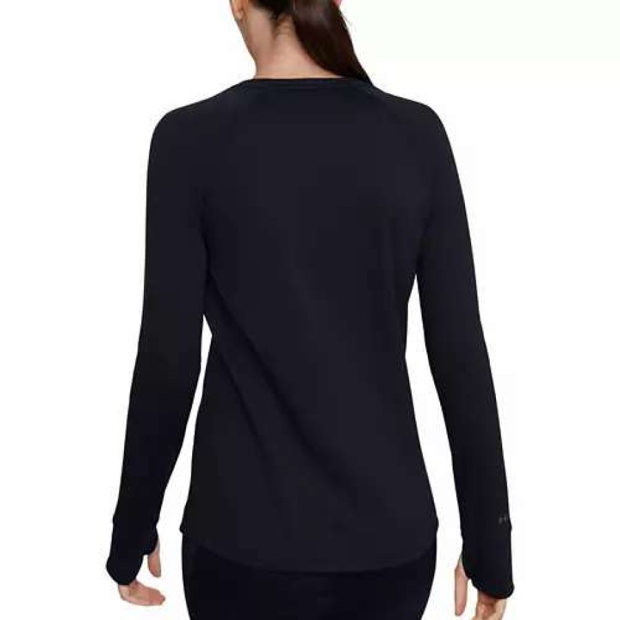 Shirts * | Women'S Under Armour 4.0 Baselayer Crew Black