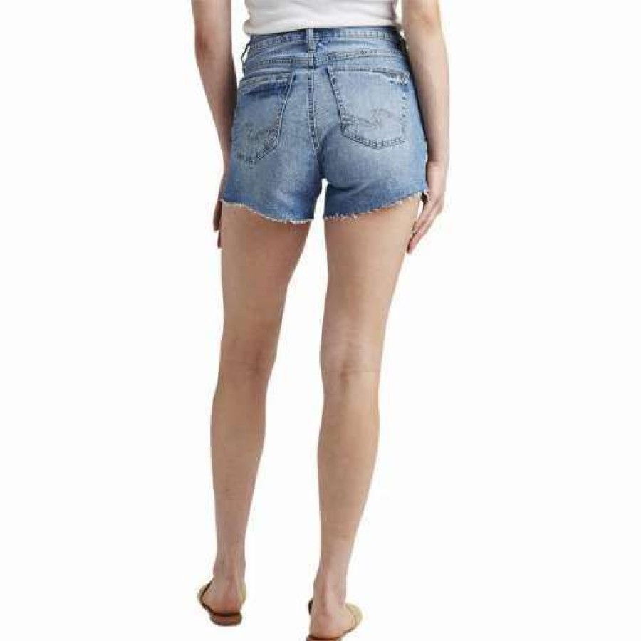 Shorts * | Women'S Silver Jeans Co. 4In Elyse Jean Shorts Indigo