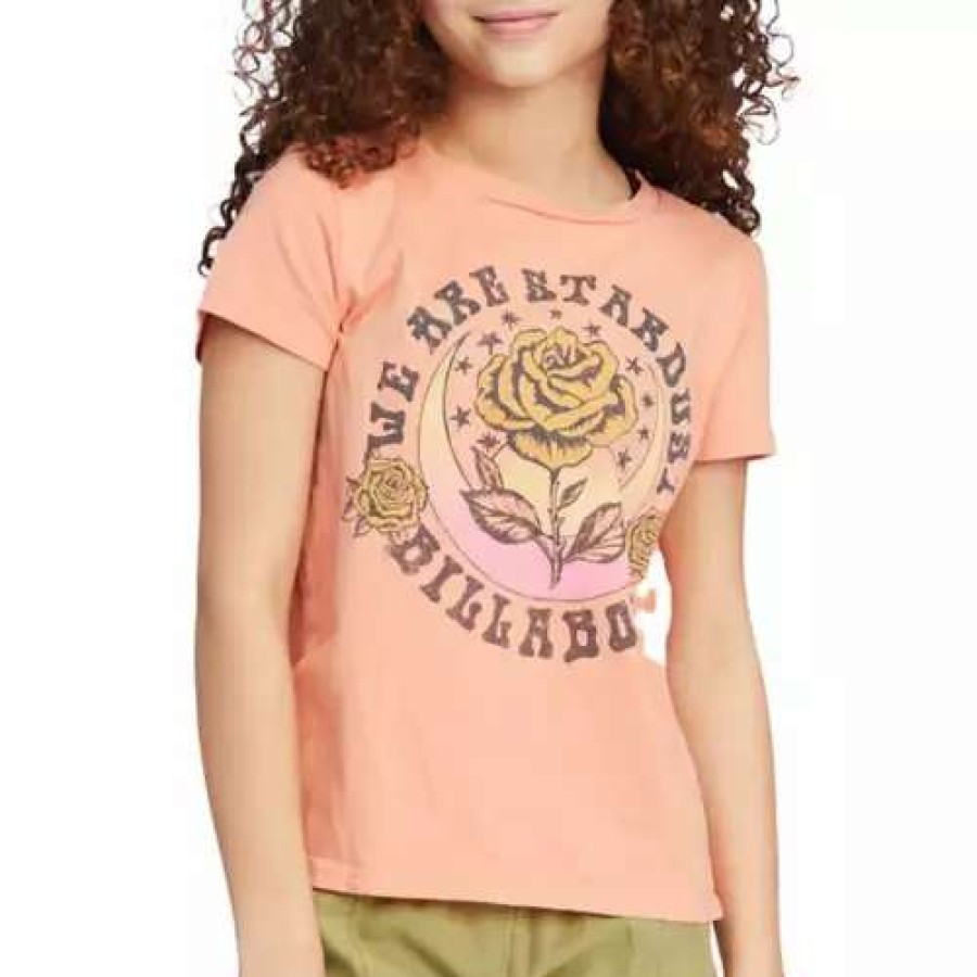 Shirts * | Girls' Billabong We Are Stardust Graphic Boyfriend T-Shirt Canyon Sunset