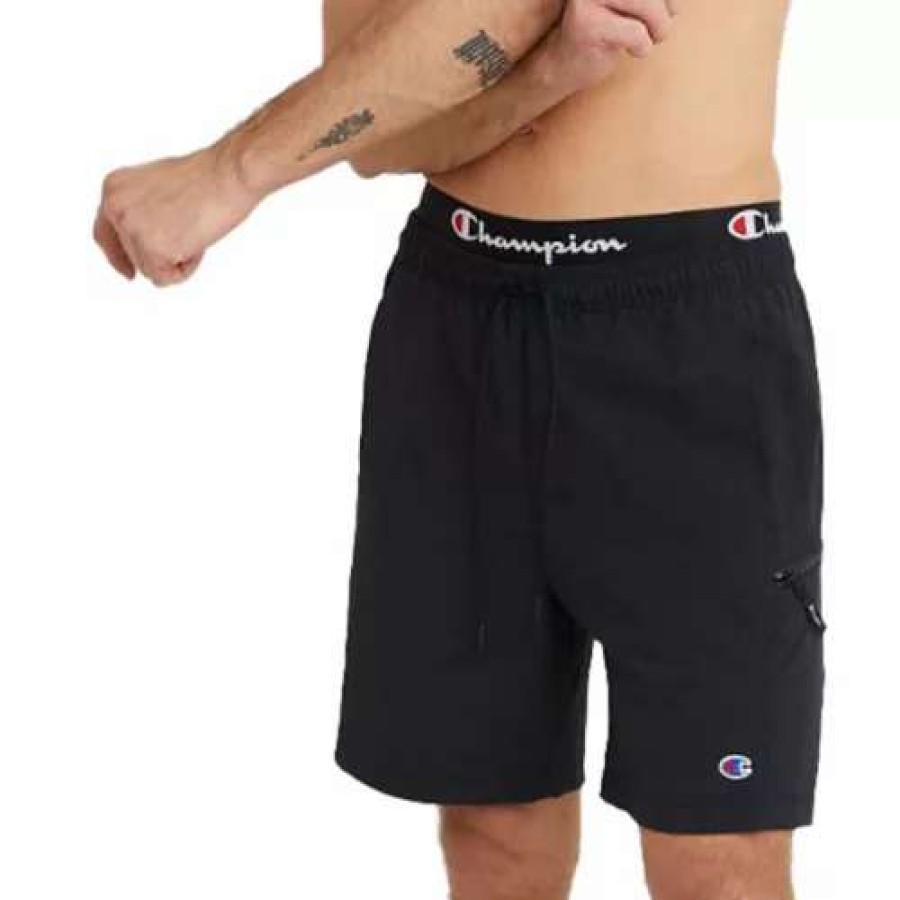 Shorts * | Men'S Champion Vetical Graphic Hybrid Shorts