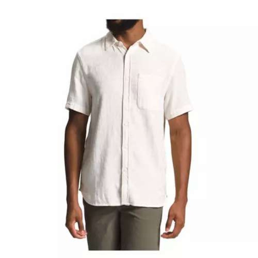 Shirts * | Men'S The North Face Loghill Jacquard Shirt Gardenia White Jacquard