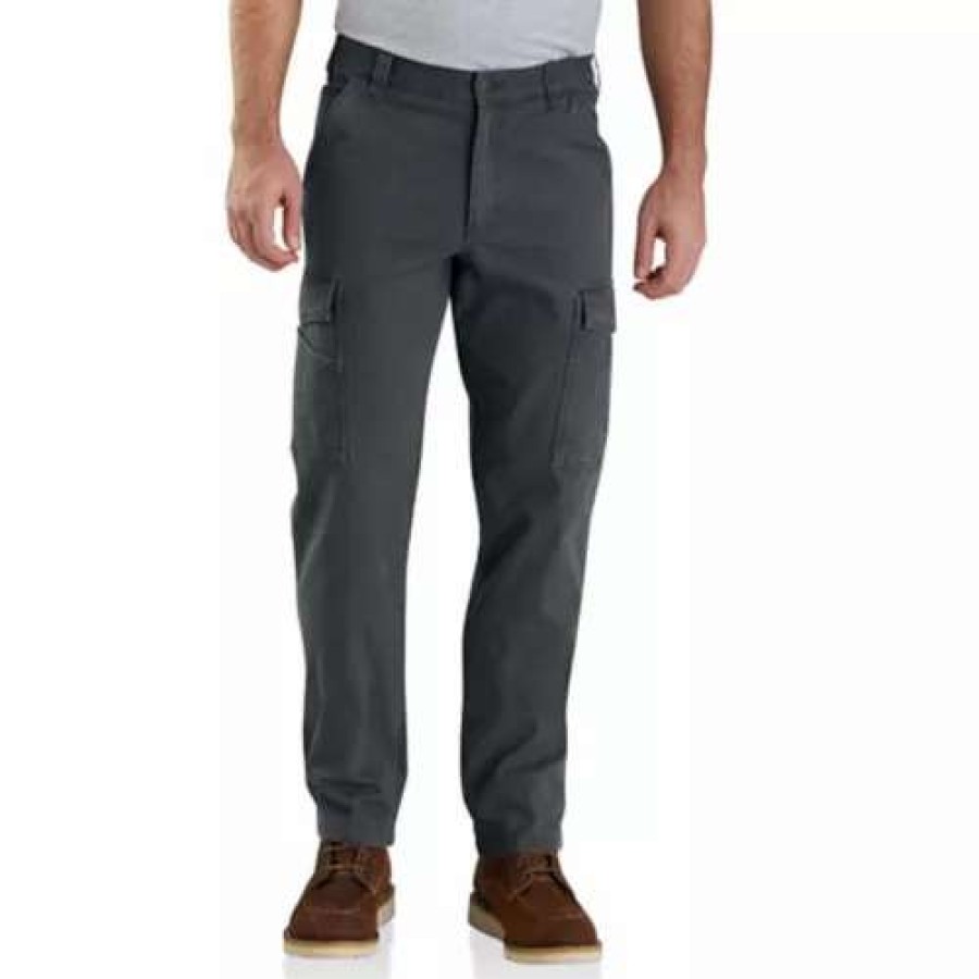 Pants * | Men'S Carhartt Rugged Flex Rigby Cargo Pants Shadow