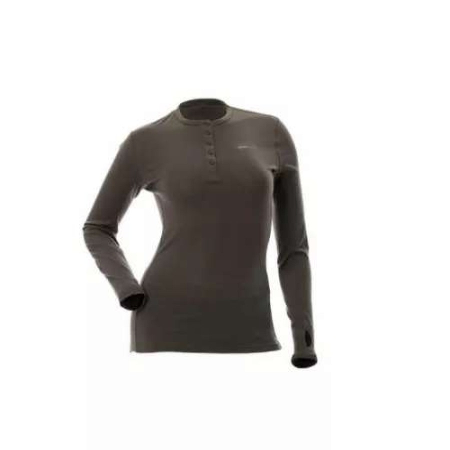 Shirts * | Dsg Outerwear Women'S Dsg Merino Wool Base Layer Shirt Grey