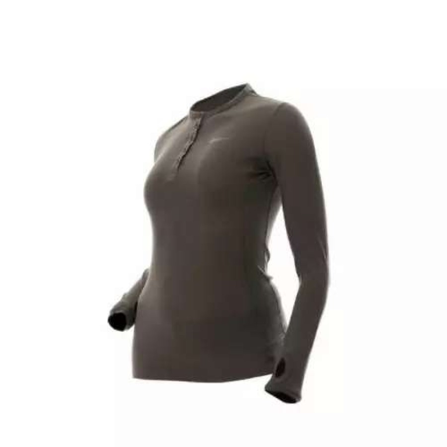 Shirts * | Dsg Outerwear Women'S Dsg Merino Wool Base Layer Shirt Grey