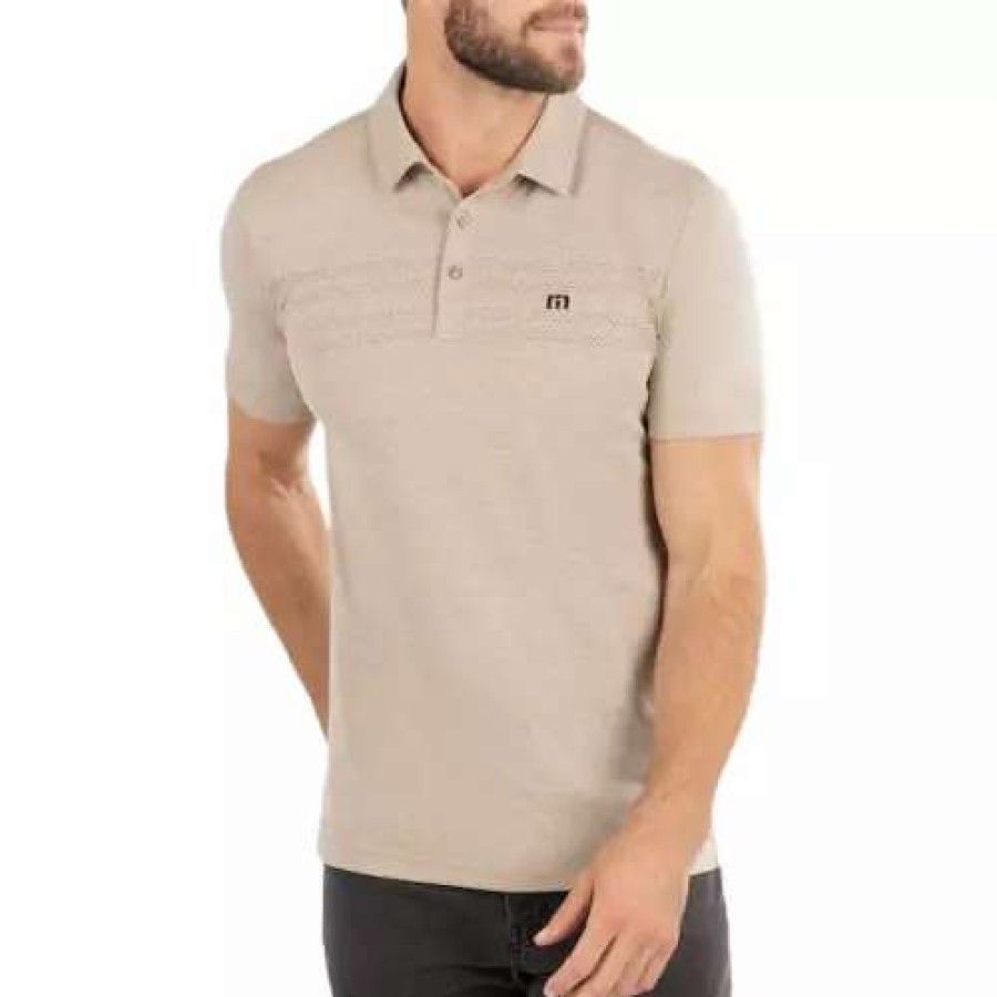 Shirts * | Men'S Travismathew Woodland Polo Heather Portablla