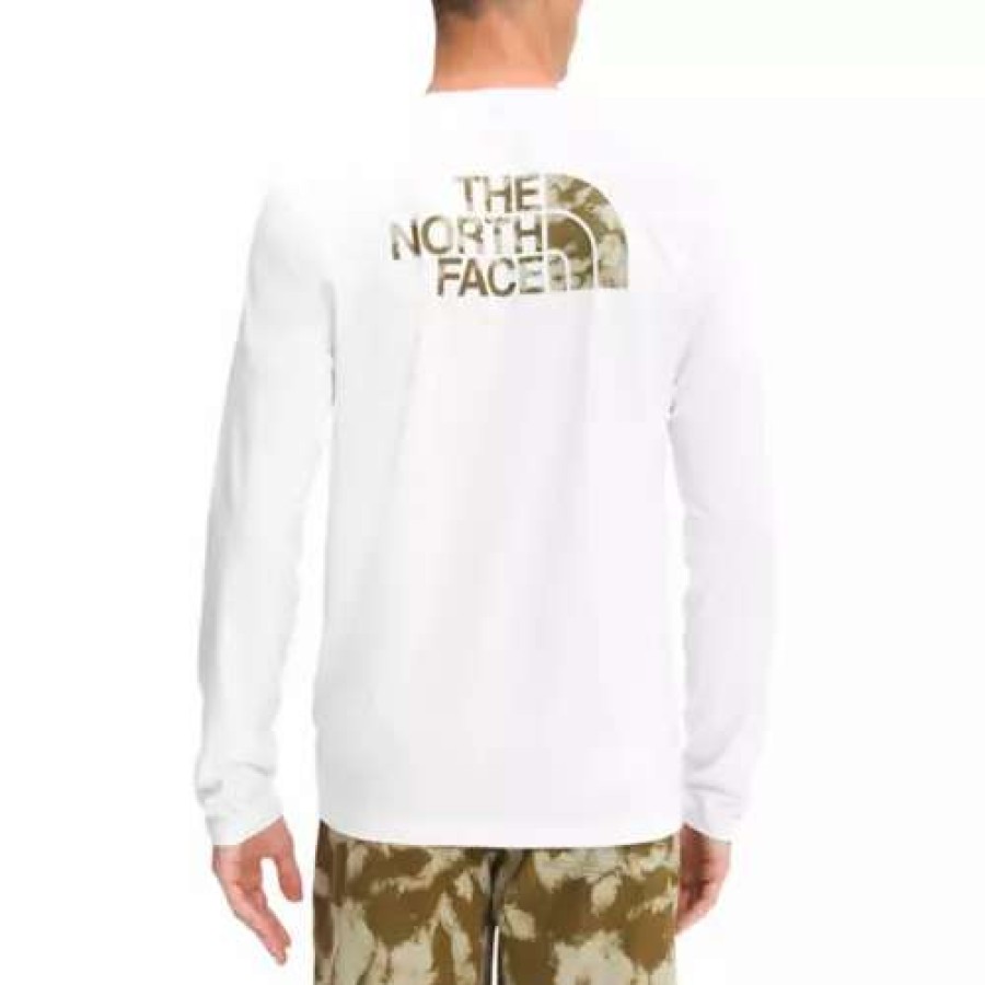 Shirts * | Men'S The North Face Class V Water T-Shirt Tnf White/Military Olive R