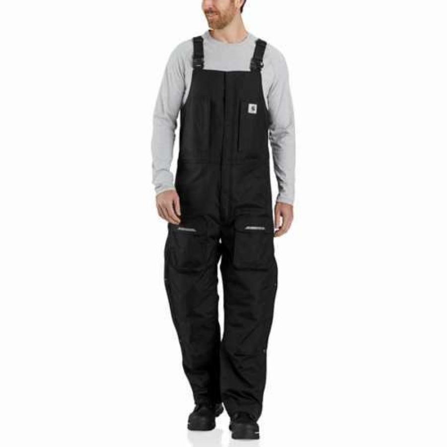 Bibs & Overalls * | Men'S Carhartt Yukon Extremes Insulated Overalls Black