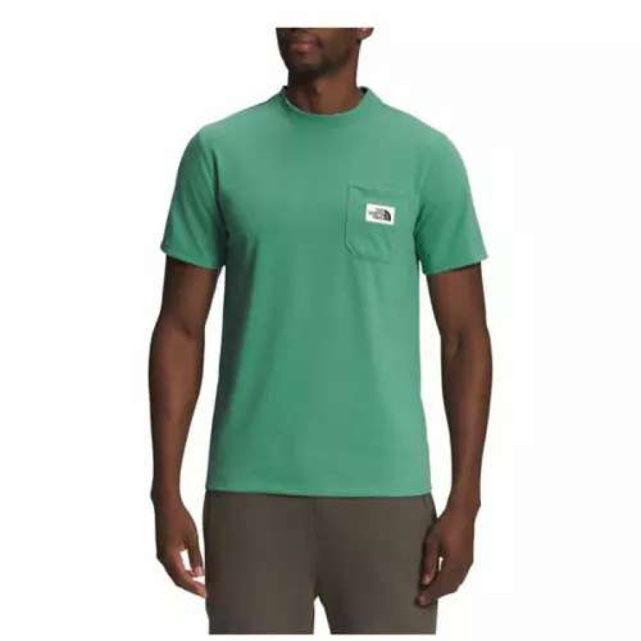 Shirts * | Men'S The North Face Heritage Patch Pocket Short Sleeve T-Shirt Deep Grass Green