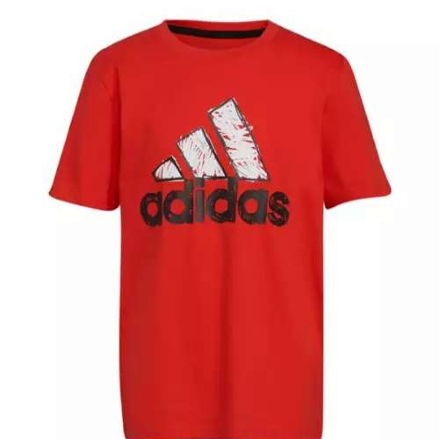 Shirts * | Boys' Adidas Sketchy Badge Of Sport T-Shirt