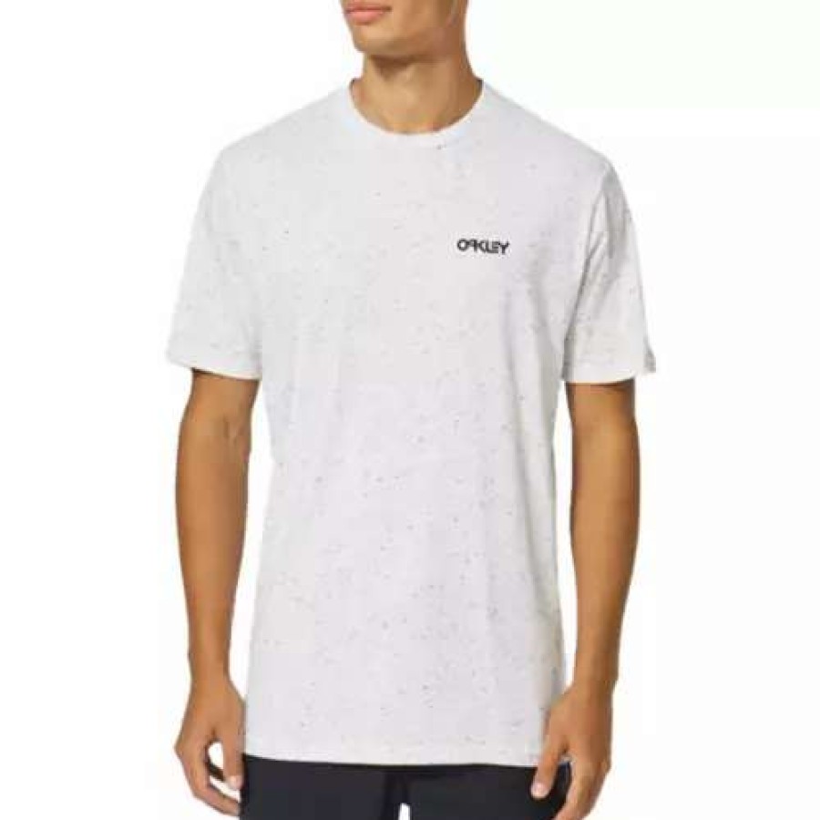 Shirts * | Men'S Oakley Retro Heathered B1B T-Shirt White