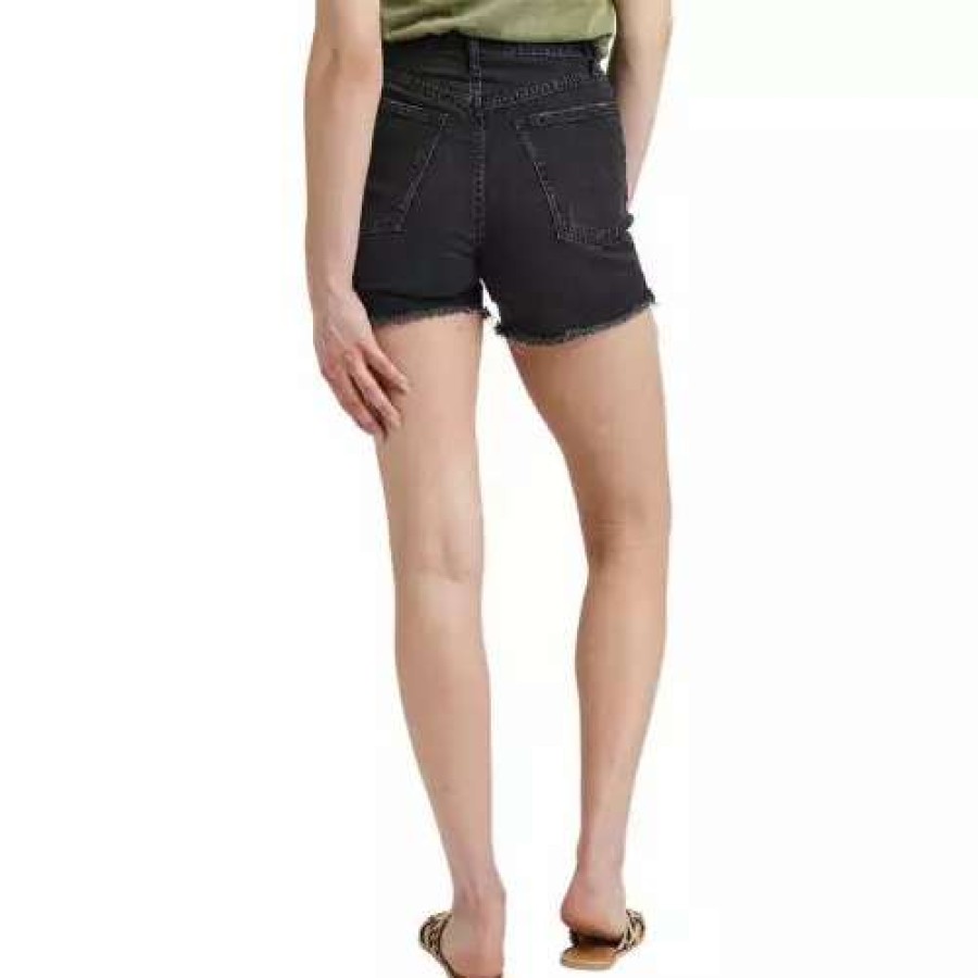 Shorts * | Women'S Silver Jeans Co. 90'S Baggy Jean Shorts Black