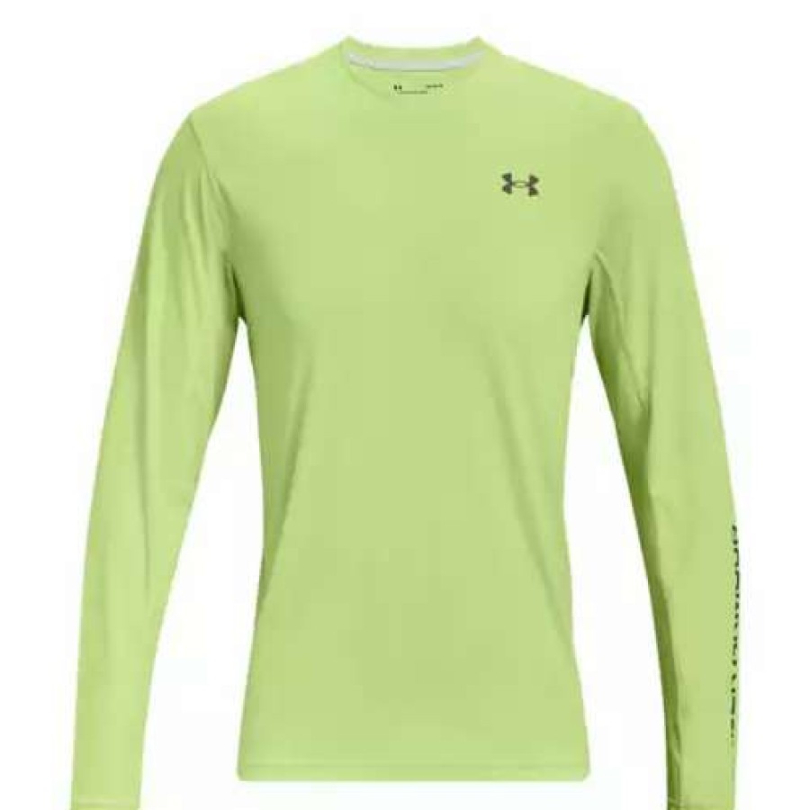 Shirts * | Men'S Under Armour Iso-Chill Shorebreak Shirt Lime Foam/ Tent