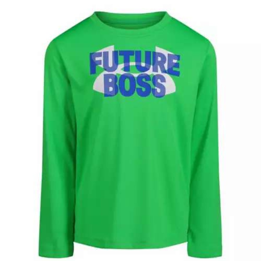 Shirts * | Toddler Boys' Under Armour Future Boss Long Sleeve Shirt Green