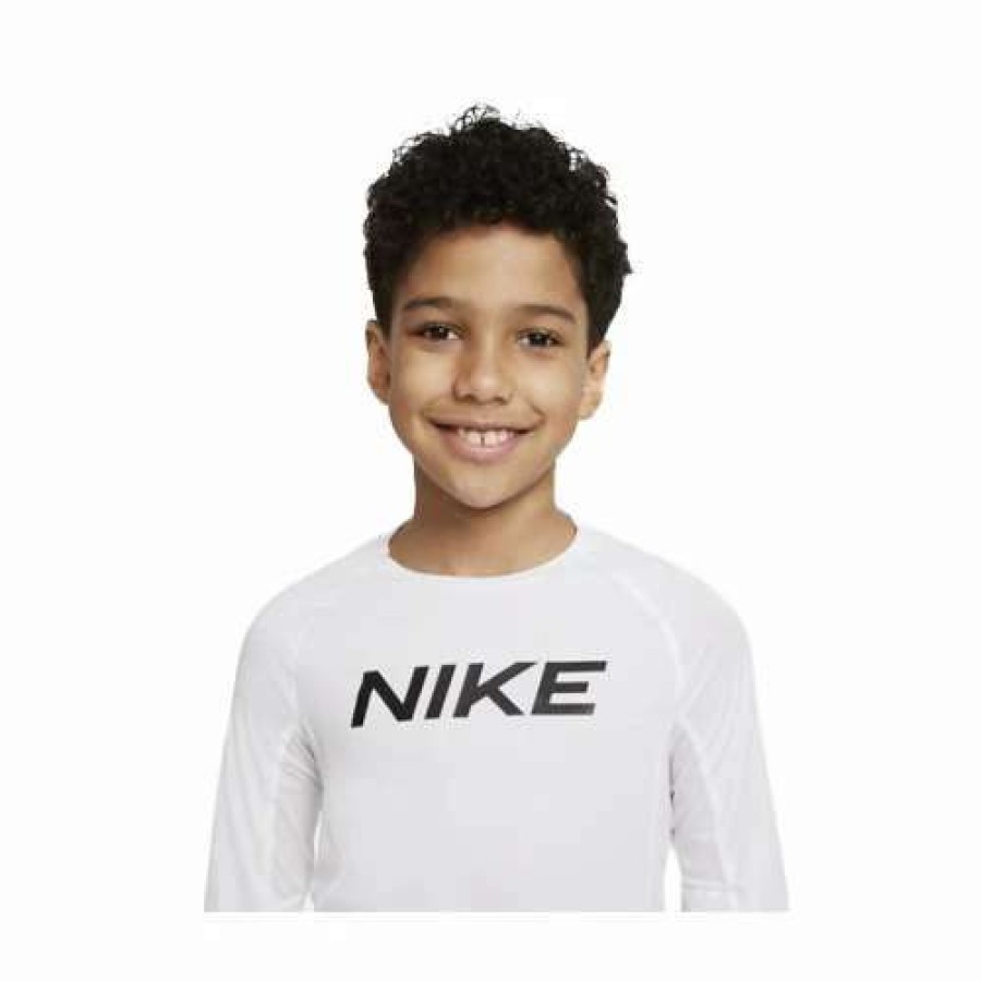 Shirts * | Boys' Nike Pro Dri-Fit Pro Long Sleeve Shirt