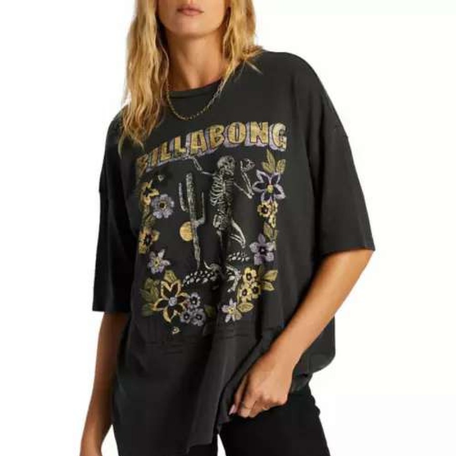 Shirts * | Women'S Billabong Deep Desert T-Shirt Off Black