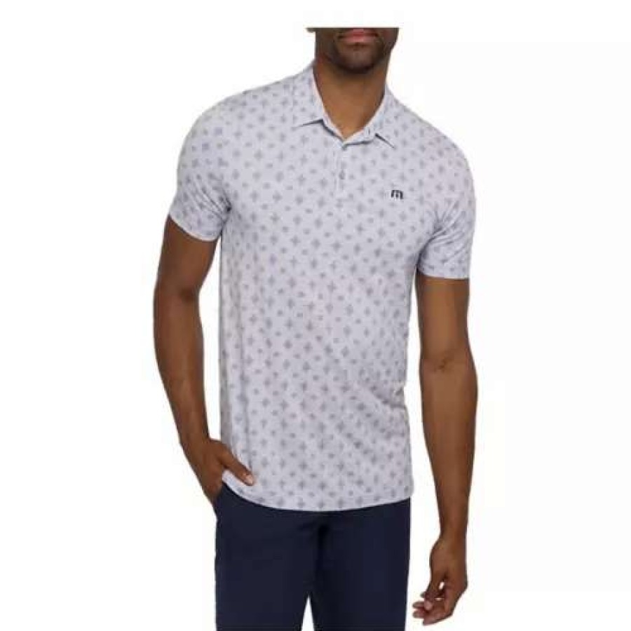 Shirts * | Men'S Travismathew Atole Polo Heather Light Grey