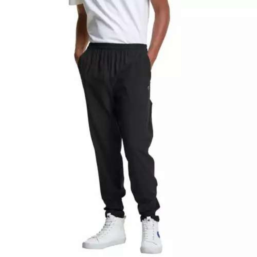 Pants * | Men'S Champion Woven Running Pants Black