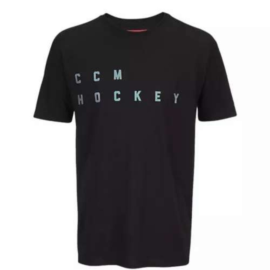 Shirts * | Men'S Ccm Go Dark T-Shirt Black