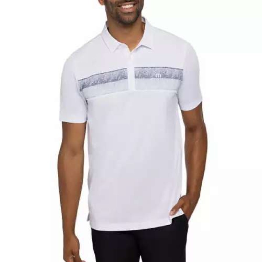 Shirts * | Men'S Travismathew Treasure Hunter Golf Polo White