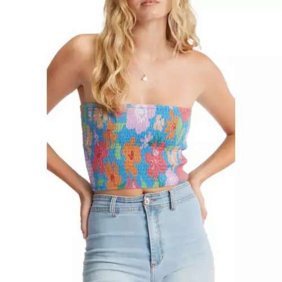 Shirts * | Women'S Billabong Keep It Simple Crop Top Multi