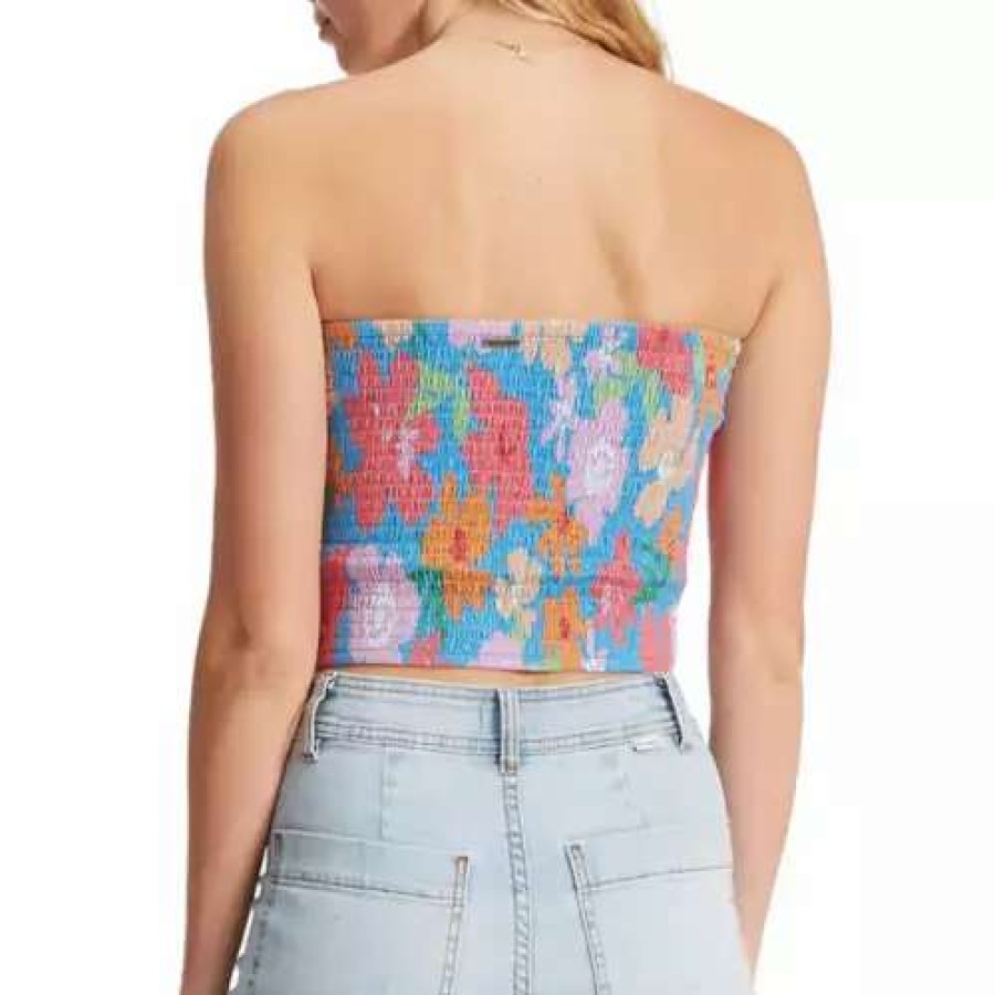 Shirts * | Women'S Billabong Keep It Simple Crop Top Multi