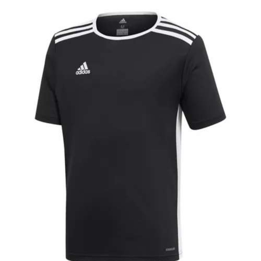 Shirts * | Boys' Adidas Entrada 18 Jersey Black White