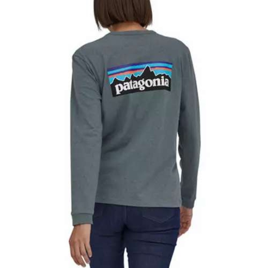 Shirts * | Women'S Patagonia P-6 Logo Responsibili Long Sleeve T-Shirt