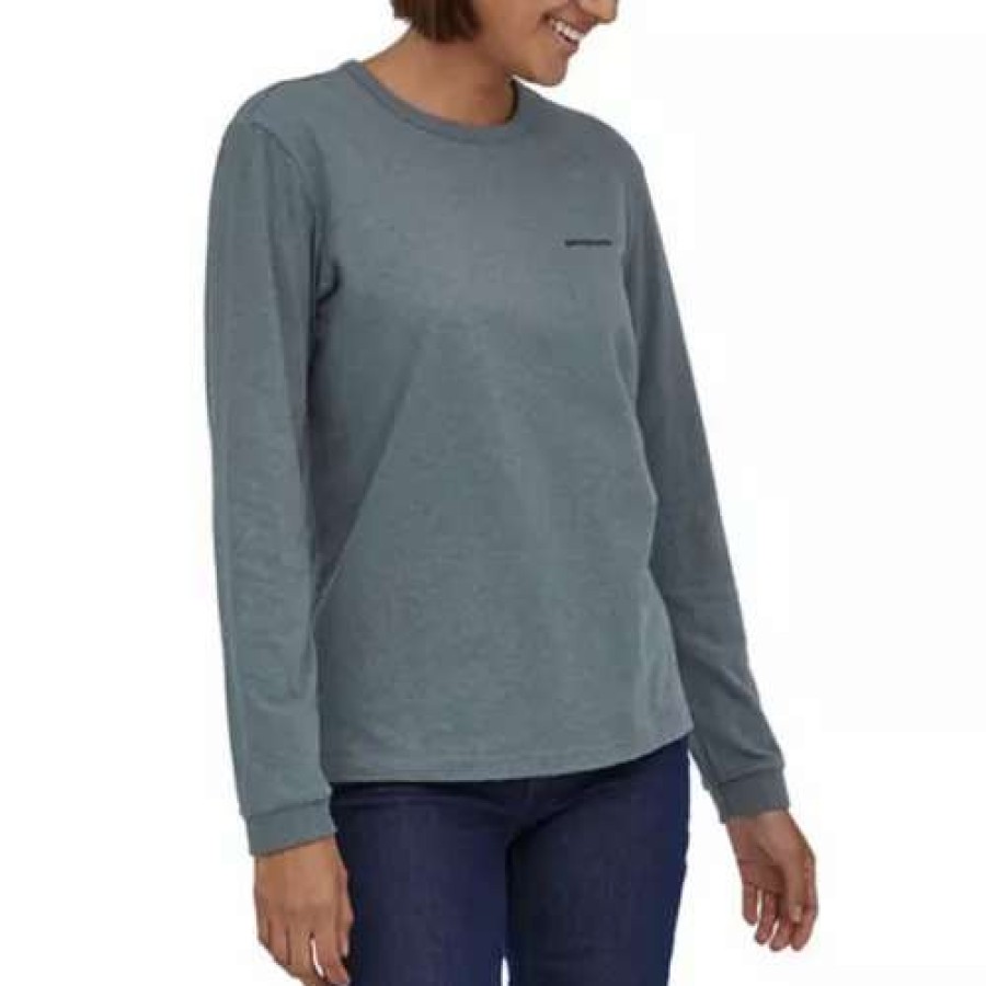 Shirts * | Women'S Patagonia P-6 Logo Responsibili Long Sleeve T-Shirt