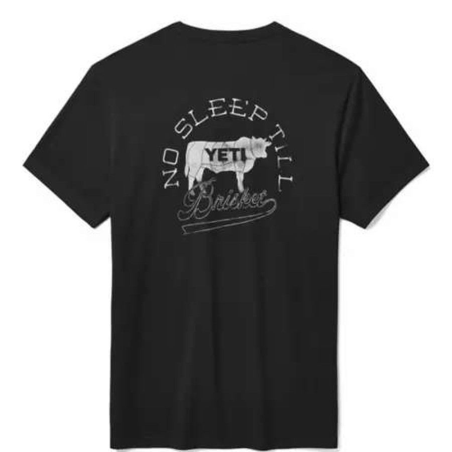 Shirts * | Yeti Men'S No Sleep Till Brisket Pocket T-Shirt Black