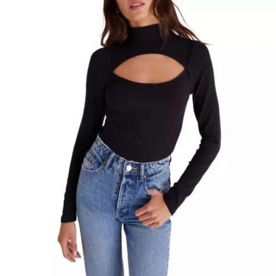 Shirts * | Z-Supply Women'S Z Supply Pandora Cutout Shirt Black