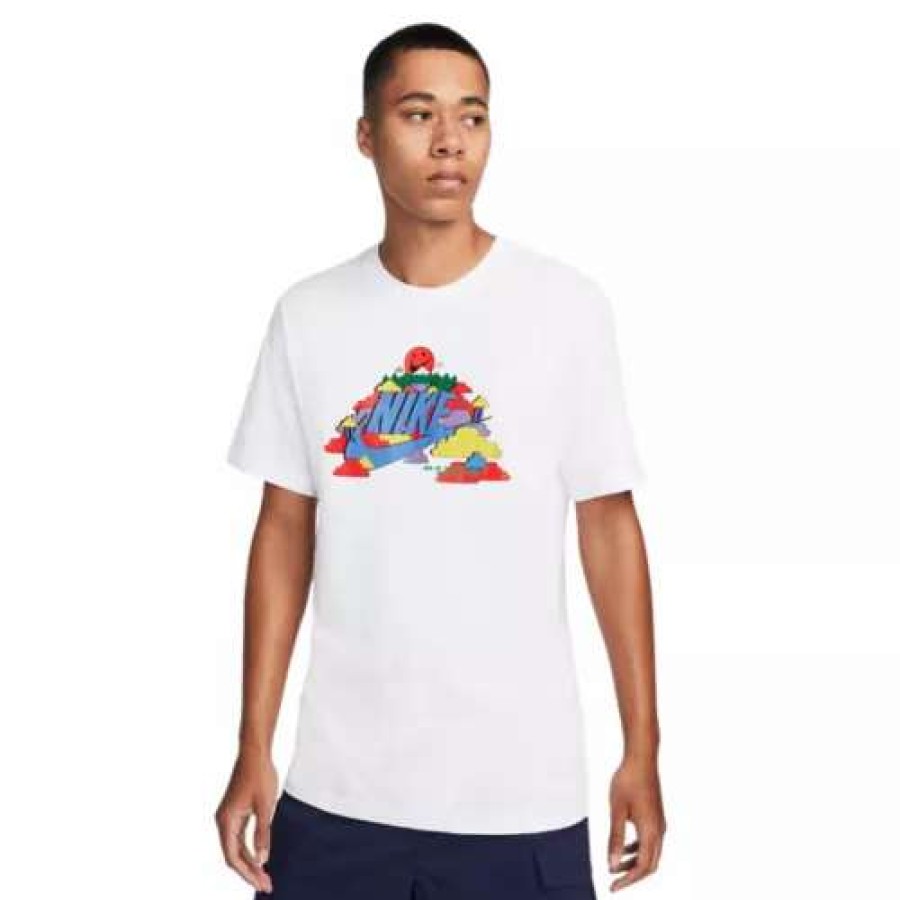 Shirts * | Men'S Nike Sportswear 70S Graphic T-Shirt White