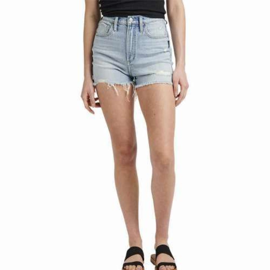 Shorts * | Women'S Silver Jeans Co. Highly Desirable Jean Shorts Indigo