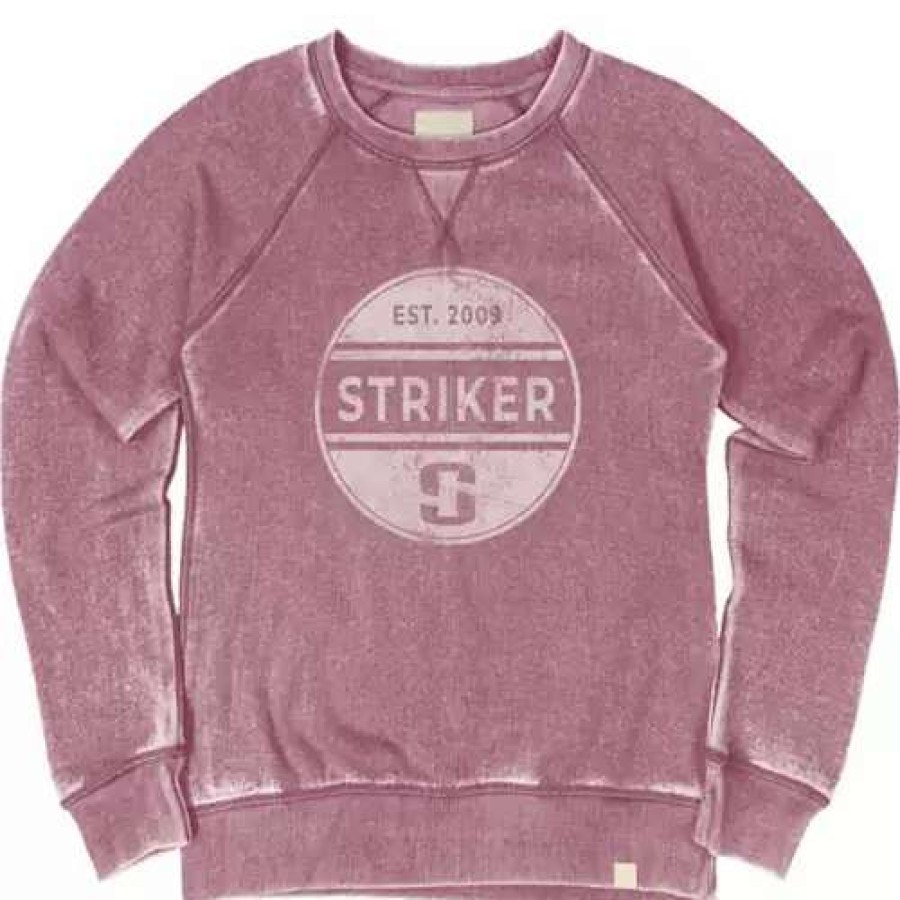 Shirts * | Women'S Striker Women'S Eclipse Crew Cranberry