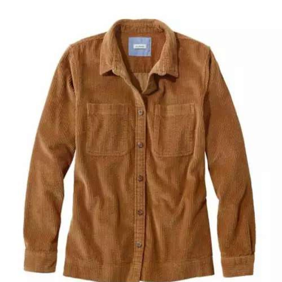 Shirts * | L.L.Bean Women'S L.L. Bean Plus Comfort Corduroy Relaxed Shirt