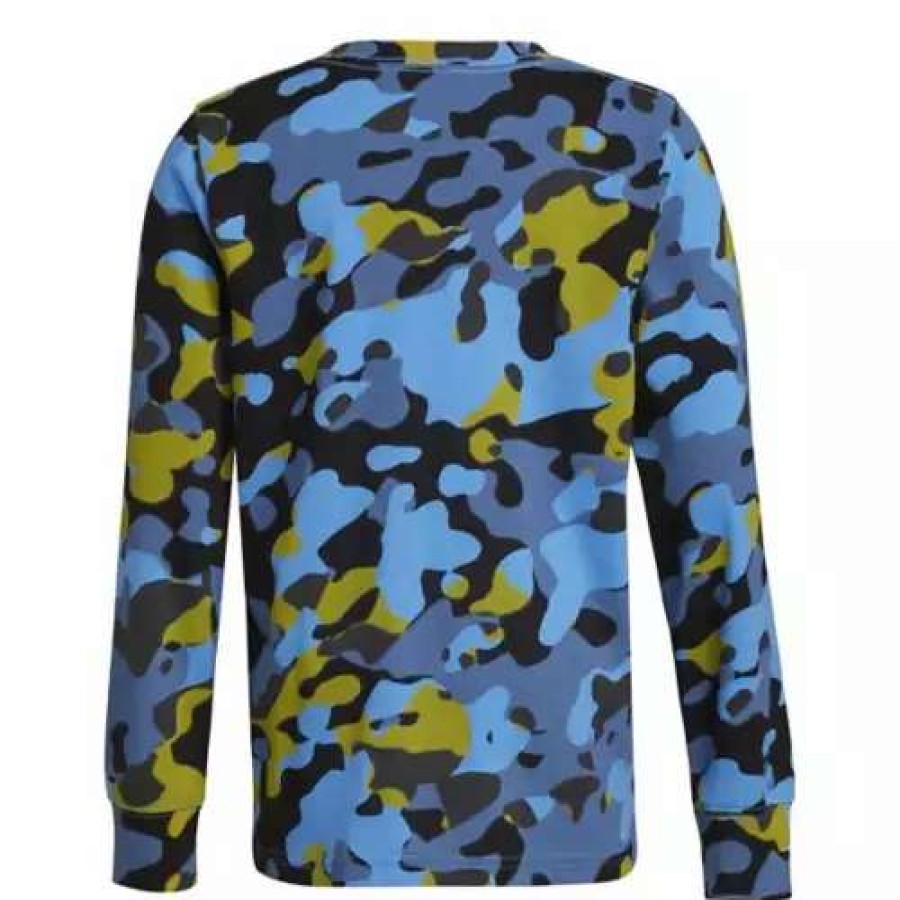 Shirts * | Boys' Adidas Camo Core Long Sleeve T-Shirt