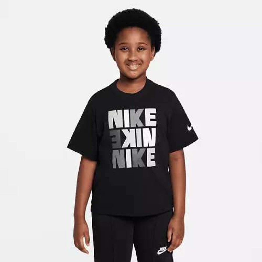 Shirts * | Kids' Nike Boxy Print T-Shirt