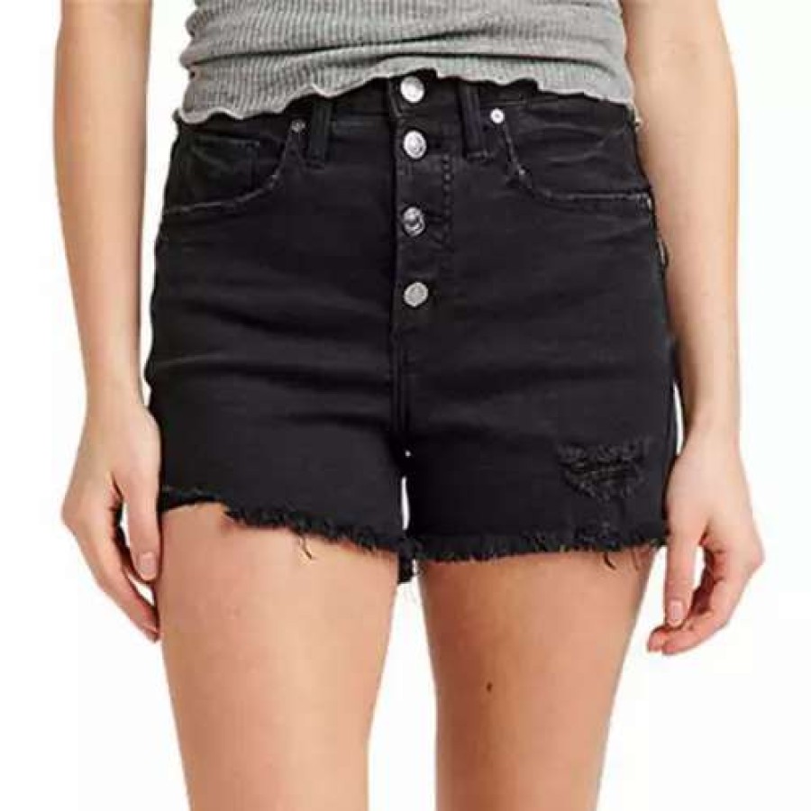 Shorts * | Women'S Silver Jeans Co. Women'S Beau Jean Shorts Black