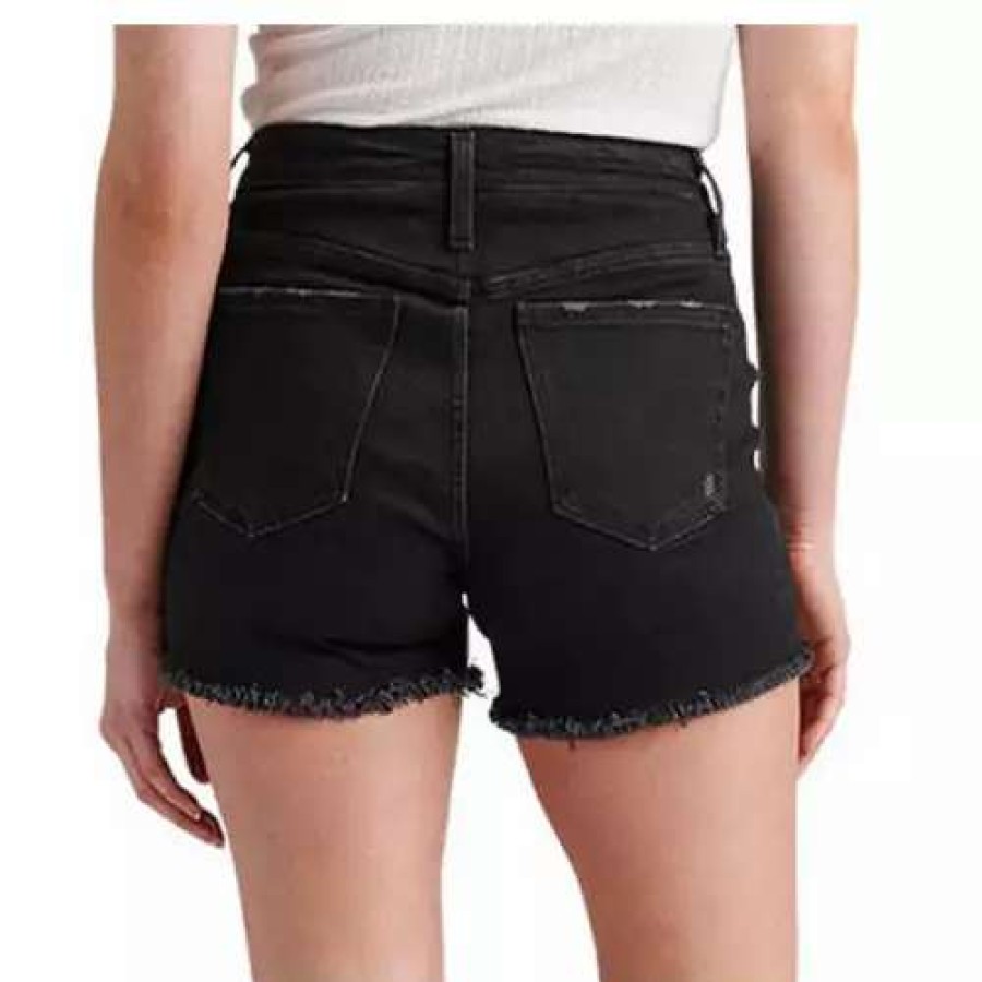 Shorts * | Women'S Silver Jeans Co. Women'S Beau Jean Shorts Black