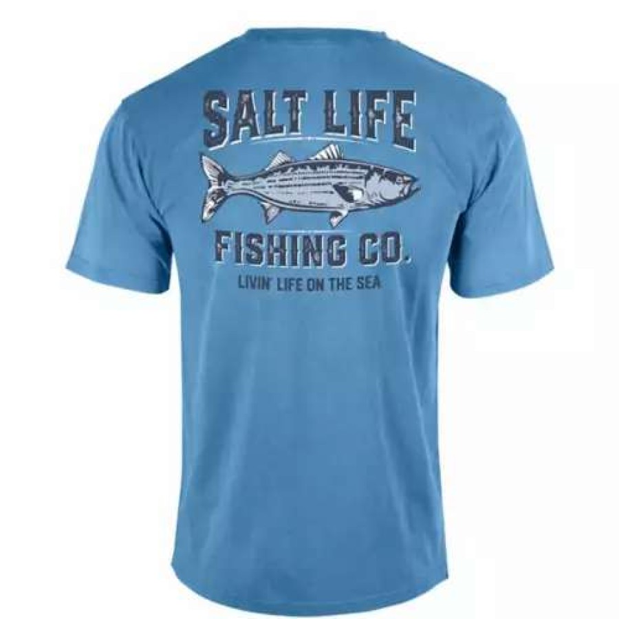 Shirts * | Men'S Salt Life Life On The Sea T-Shirt Atlantic Blue