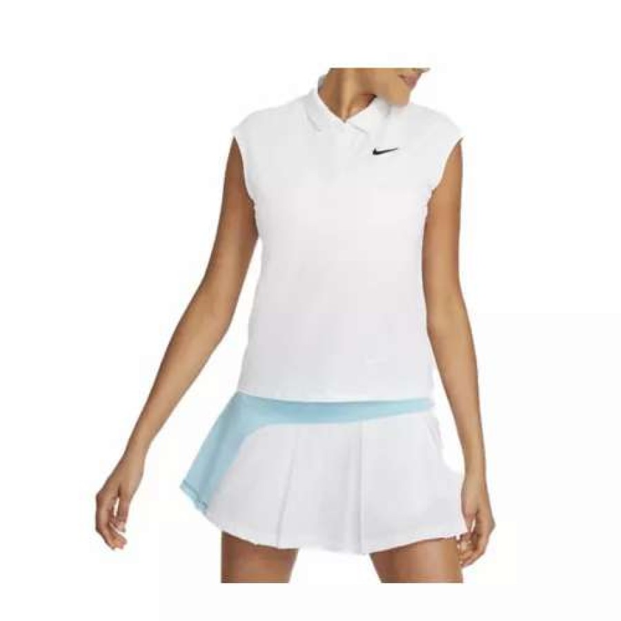 Shirts * | Women'S Nikecourt Victory Sleeveless Tennis Polo